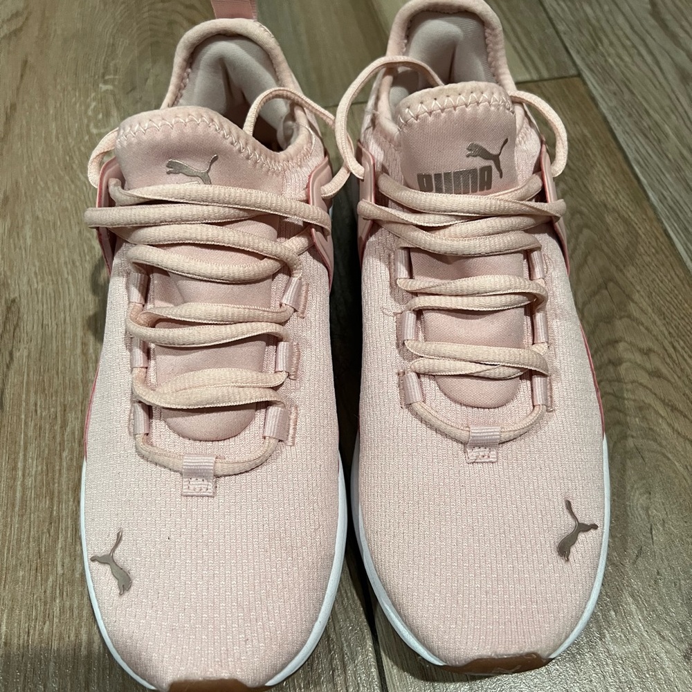 Pink puma sneakers